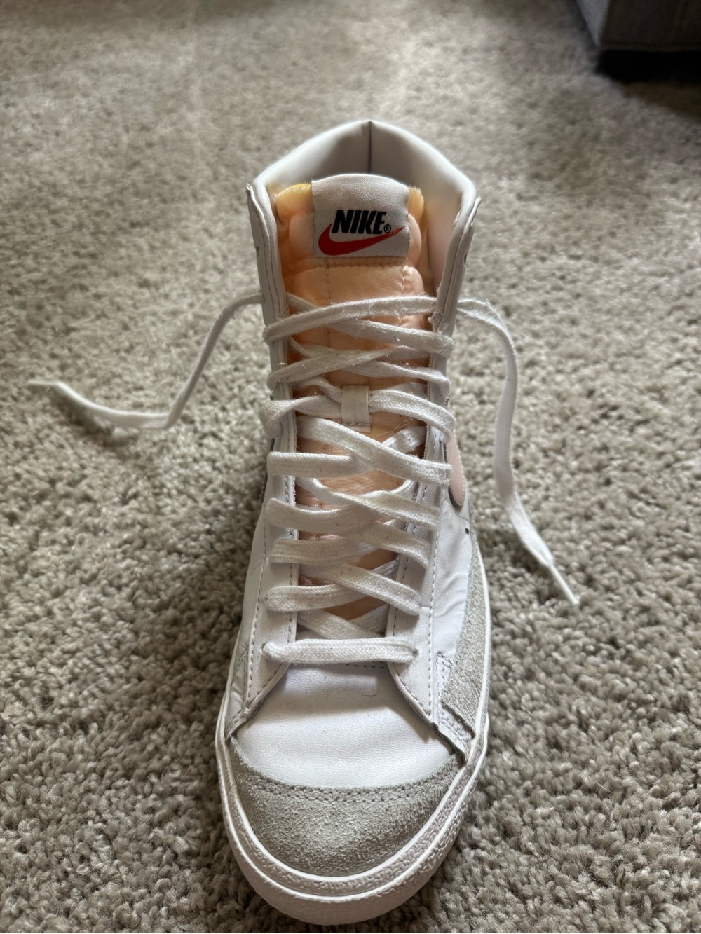 Nike mid 77 vintage blazer shoes white oxford pink CZ1055-118 size 10 - Picture 8 of 9